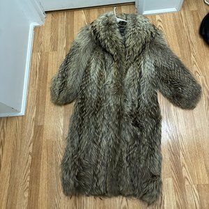 REAL Tanuki Raccoon Coat